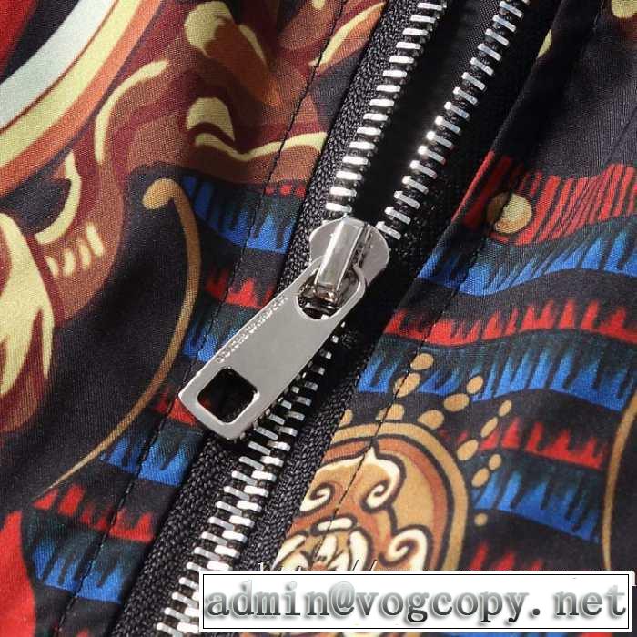 秋冬の最旬ドルガバメンズブルゾン シルク ヘラルドリープリントDolce&Gabbana コピー通販ジャケットエレガント限定商品