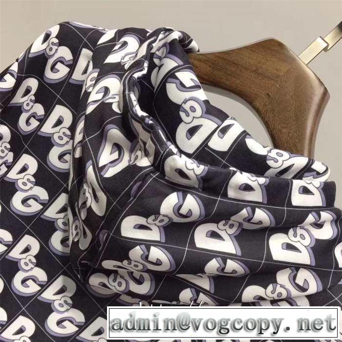 秋冬限定新作コットン D&GオールオーバープリントスウェットシャツおすすめDolce&Gabbana パーカーG9OF9TFS737HNW07