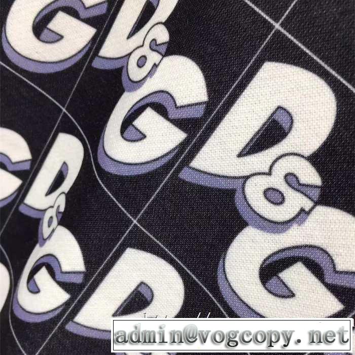 秋冬限定新作コットン D&GオールオーバープリントスウェットシャツおすすめDolce&Gabbana パーカーG9OF9TFS737HNW07
