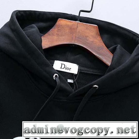 パーカー 今年らしいおすすめ新品 ディオール 2019秋断然ブランド推し DIOR 2色可選  秋冬コーデと相性がいい