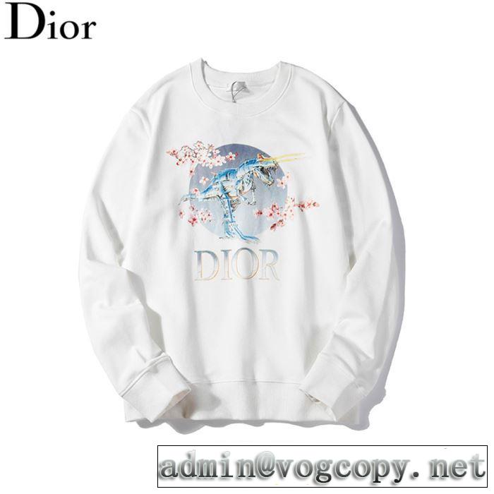 人気ブランドの秋冬新色 ディオール 着心地もなめらかで快適 DIOR 3色可選  プルオーバーパーカー 2019トレンドカラー秋冬セール
