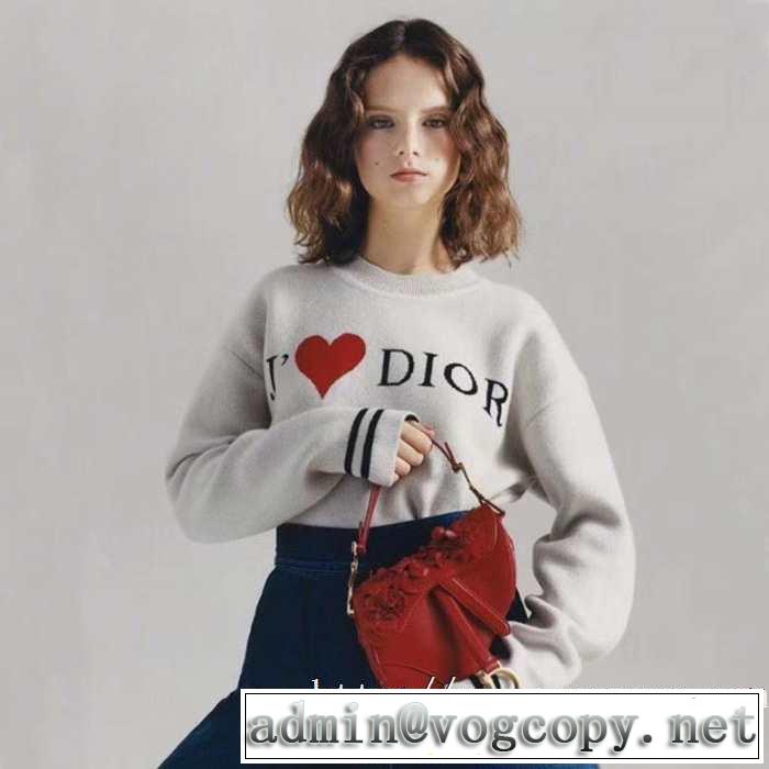 Dior AMOUR ニット セーターコーデレディースファションディオールコピーカシミヤ ニットウェア秋冬トレンド人気新品