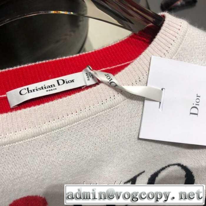 Dior AMOUR ニット セーターコーデレディースファションディオールコピーカシミヤ ニットウェア秋冬トレンド人気新品