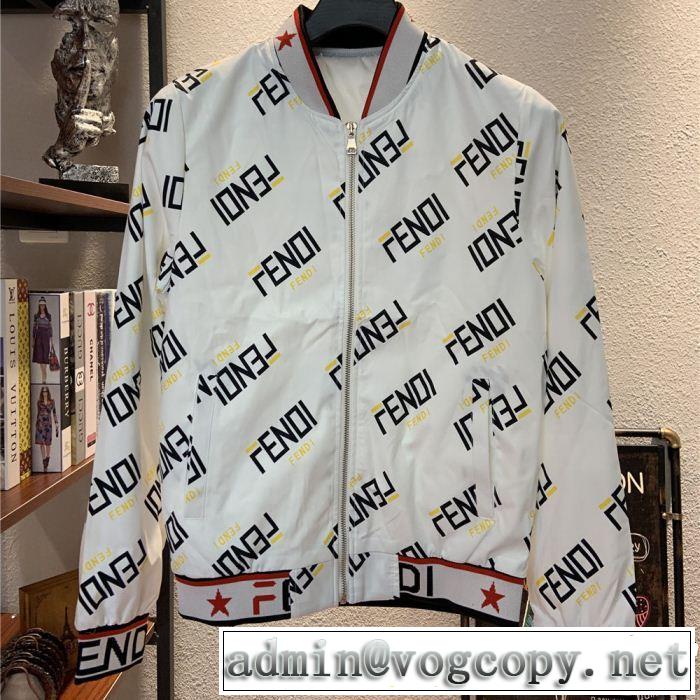 上品なリラックス感 フェンディ2019年春夏シーズンの人気 FENDI 2色可選 ブルゾン主張性もカジュアルさ