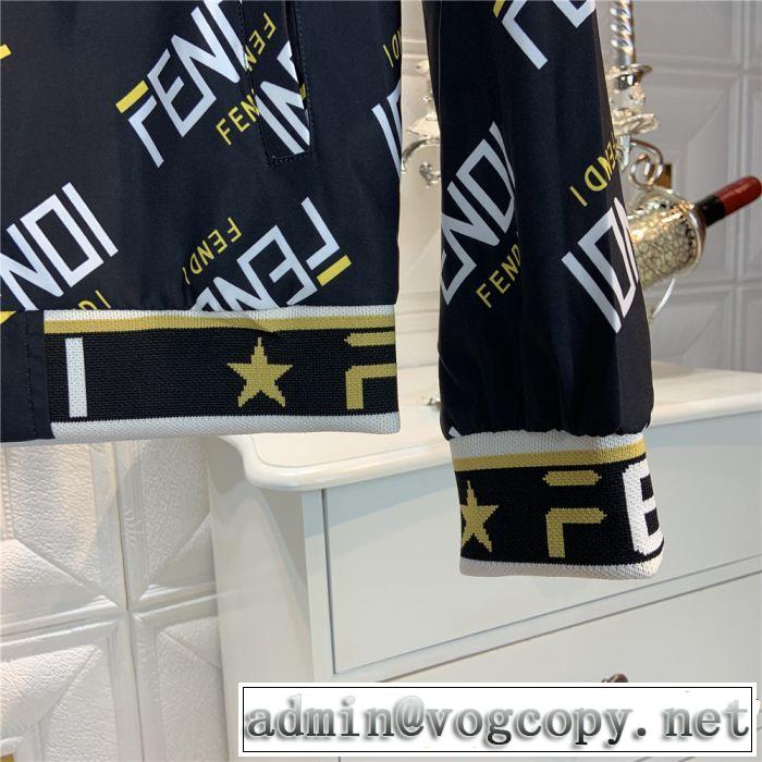 上品なリラックス感 フェンディ2019年春夏シーズンの人気 FENDI 2色可選 ブルゾン主張性もカジュアルさ