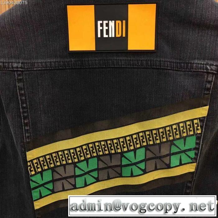 人気商品 フェンディ 2019夏ファション新品FENDI 大胆にデザインオシャレ新品 デニムジャケット