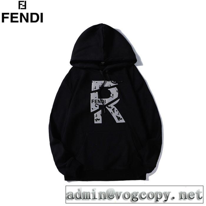 パーカー 優しいのに存在感 フェンディ 毎日はちょっとイイ秋冬新品 FENDI 最速2019秋冬トレンドブランド 今年らしい新しい人気色 3色可選