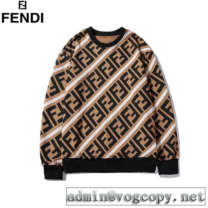 おしゃれに秋を迎えるために フェンディ人気ブランドの秋冬新色  FENDI プルオーバーパーカー 3色可選 2019トレンドカラー秋冬セール