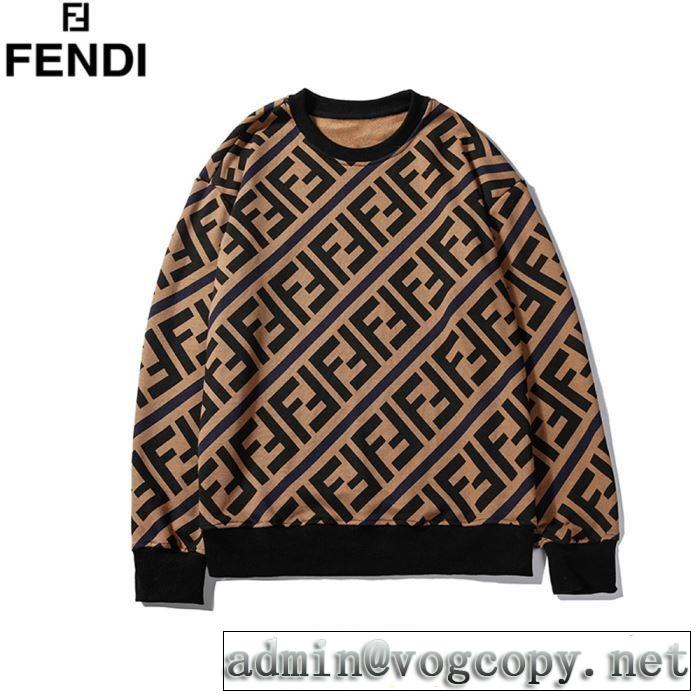 おしゃれに秋を迎えるために フェンディ人気ブランドの秋冬新色  FENDI プルオーバーパーカー 3色可選 2019トレンドカラー秋冬セール