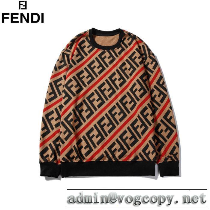 おしゃれに秋を迎えるために フェンディ人気ブランドの秋冬新色  FENDI プルオーバーパーカー 3色可選 2019トレンドカラー秋冬セール
