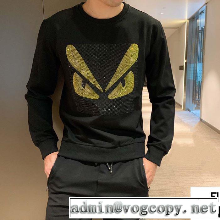 さわやかに新品おすすめ フェンディ ファッション上級者向け FENDI 2019秋冬トレンドアイテム プルオーバーパーカー 今年注目な新品セール