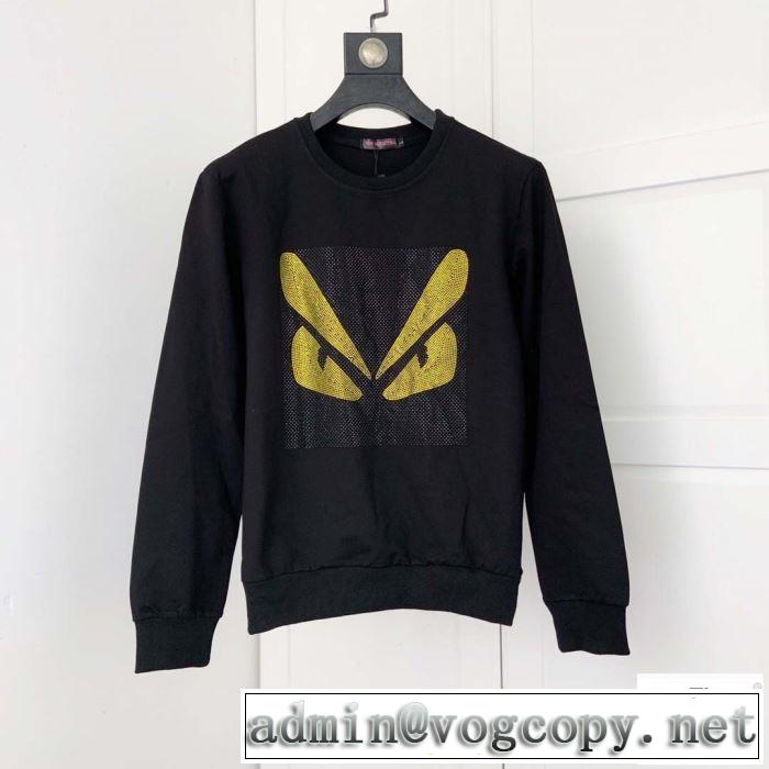 さわやかに新品おすすめ フェンディ ファッション上級者向け FENDI 2019秋冬トレンドアイテム プルオーバーパーカー 今年注目な新品セール