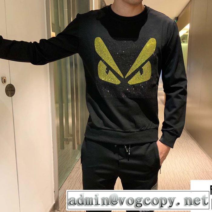 さわやかに新品おすすめ フェンディ ファッション上級者向け FENDI 2019秋冬トレンドアイテム プルオーバーパーカー 今年注目な新品セール