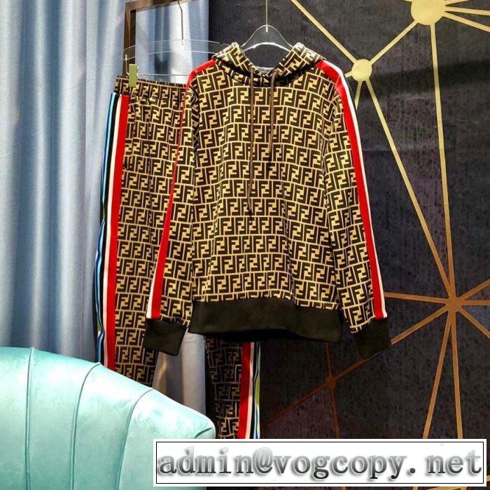 上下セット フェンディオシャレスタイルが今年流  FENDI今季トレンド抜け感新品 男女兼用 【2019秋冬】の注目トレンド