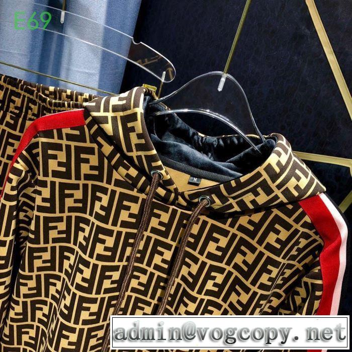 上下セット フェンディオシャレスタイルが今年流  FENDI今季トレンド抜け感新品 男女兼用 【2019秋冬】の注目トレンド