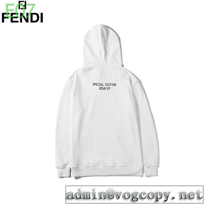 多色可選 【最新】2019年秋冬のトレンド速報 フェンディ絶対おさえるべきカラーと最新  FENDI 今年の流行りファション パーカー