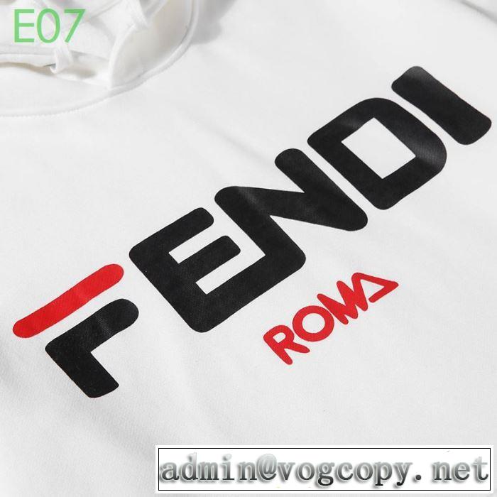 多色可選 【最新】2019年秋冬のトレンド速報 フェンディ絶対おさえるべきカラーと最新  FENDI 今年の流行りファション パーカー
