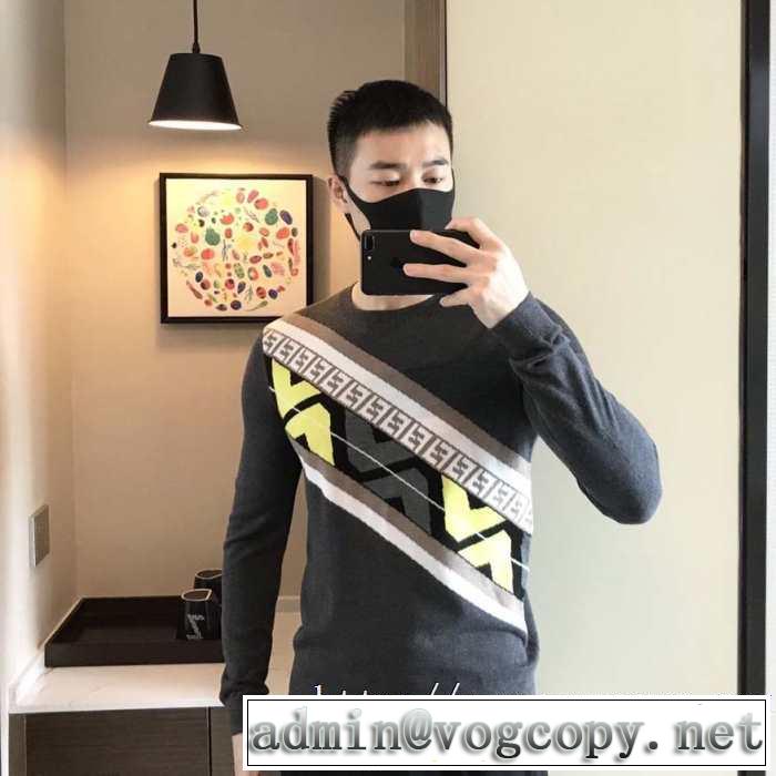 先取り 2019/2020秋冬ファッション フェンディ FENDI プルオーバーパーカー 素敵続くトレンド