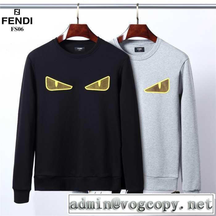 更にトレンドが急上昇中 【2019秋冬】今きてる最先端ブランド フェンディ FENDI プルオーバーパーカー 2色可選