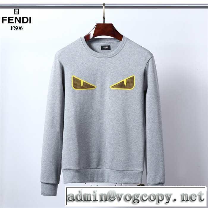 更にトレンドが急上昇中 【2019秋冬】今きてる最先端ブランド フェンディ FENDI プルオーバーパーカー 2色可選