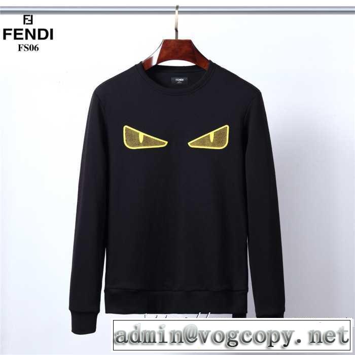 更にトレンドが急上昇中 【2019秋冬】今きてる最先端ブランド フェンディ FENDI プルオーバーパーカー 2色可選