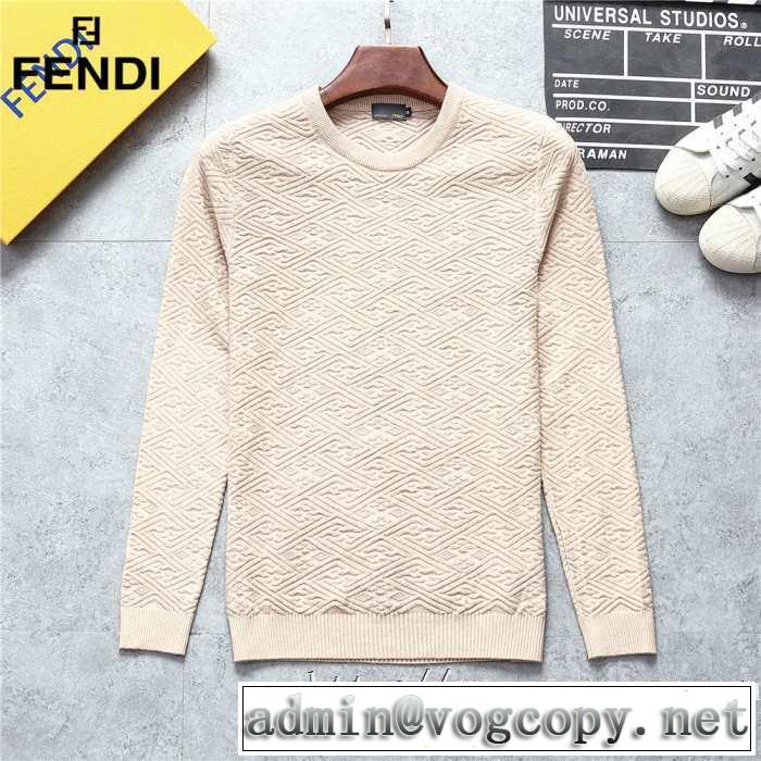 2019秋、イチオシ上品 フェンディ FENDI プルオーバーパーカー 3色可選 大胆なチェックの人気トレンド