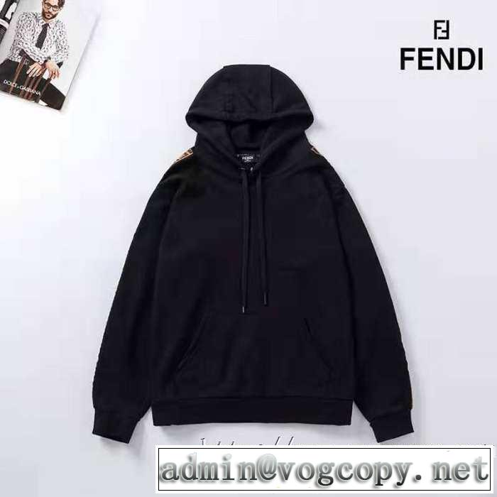 支持率が高い秋冬最新作 2019秋のファッショントレンドはこれ フェンディ FENDI パーカー 2色可選