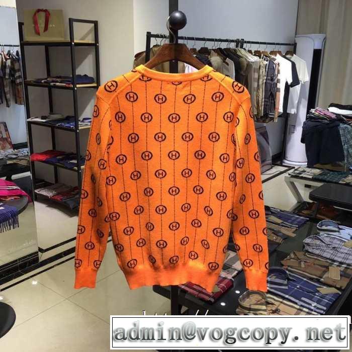 大活躍秋冬の必須新品HERMES エルメスニットメンズ エレガント 注目されるアイテムランキング ロゴプリント 人気色