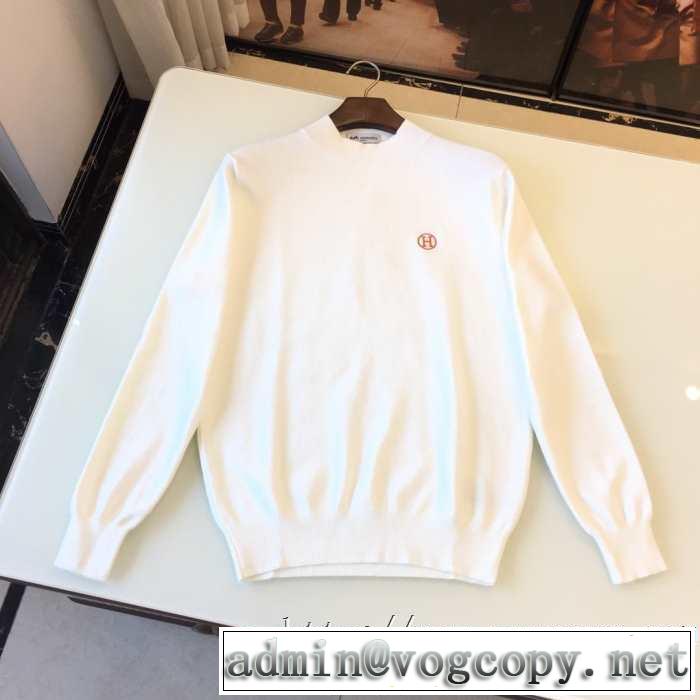 秋冬シーズンに持ってこいHERMESニットウェア 新作 スーパーコピー エルメス 着回し力の高いおしゃれコーディネート