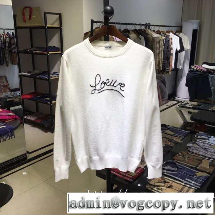 ロエベLoewe 2色可選 プルオーバーパーカー 2019秋冬トレンドデザイン お洒落で秋冬注目トレンド