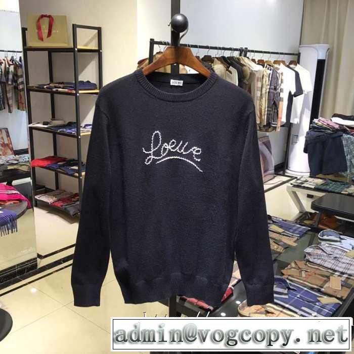 ロエベLoewe 2色可選 プルオーバーパーカー 2019秋冬トレンドデザイン お洒落で秋冬注目トレンド