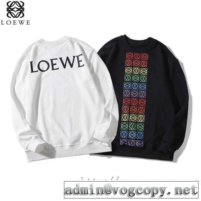 2色可選 最重要！2019秋冬トレンド おしゃれ感度が高い秋冬トレンド ロエベLoewe プルオーバーパーカー