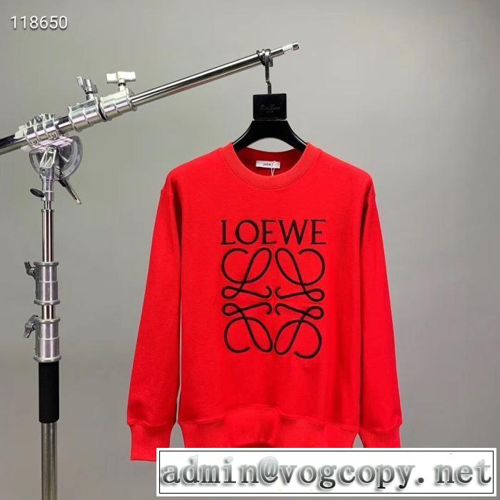 スエットシャツLOEWE Men S Presentationロエベ コピー 通販 オシャレコーデ 2019人気ランキング コットン 長袖パーカー4色