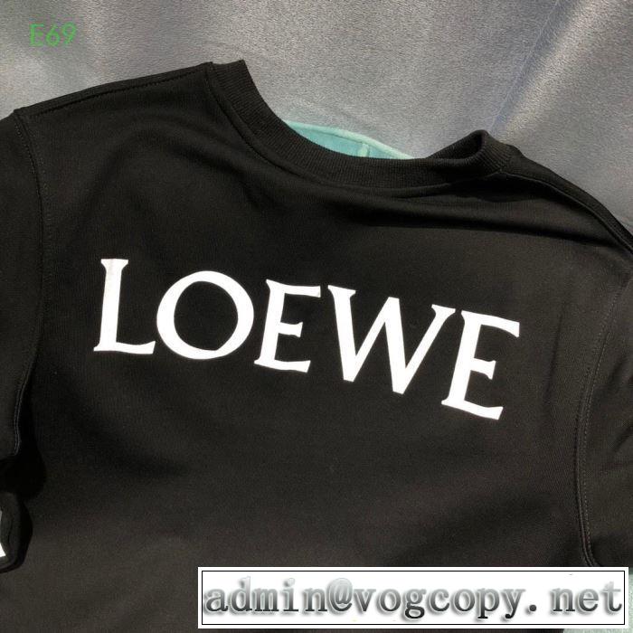 今年の秋冬のオススメのトレンドLOEWE ロエベ メンズ 服 エレガント オシャレ ホワイト スウェットシャツ ユニセックス 上品