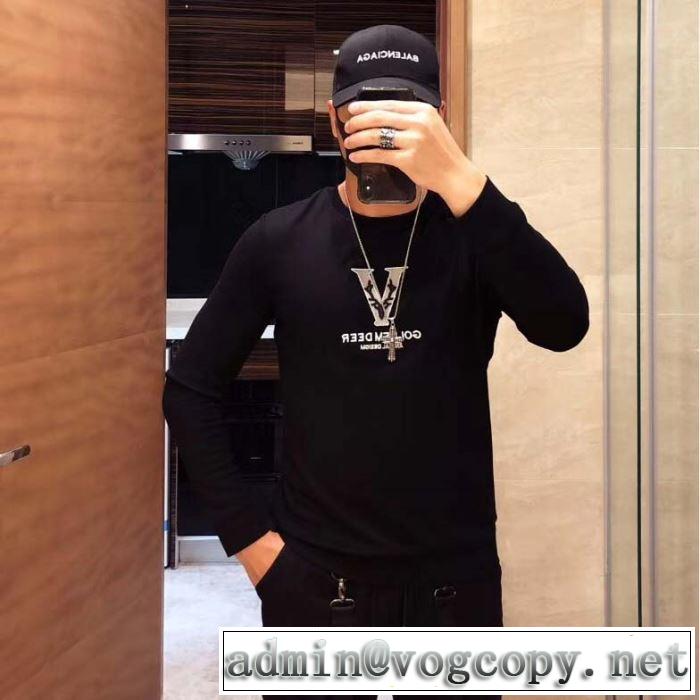 《2019年》今、注目のストリート ルイ ヴィトン LOUIS VUITTON プルオーバーパーカー 海外セレブは大人気