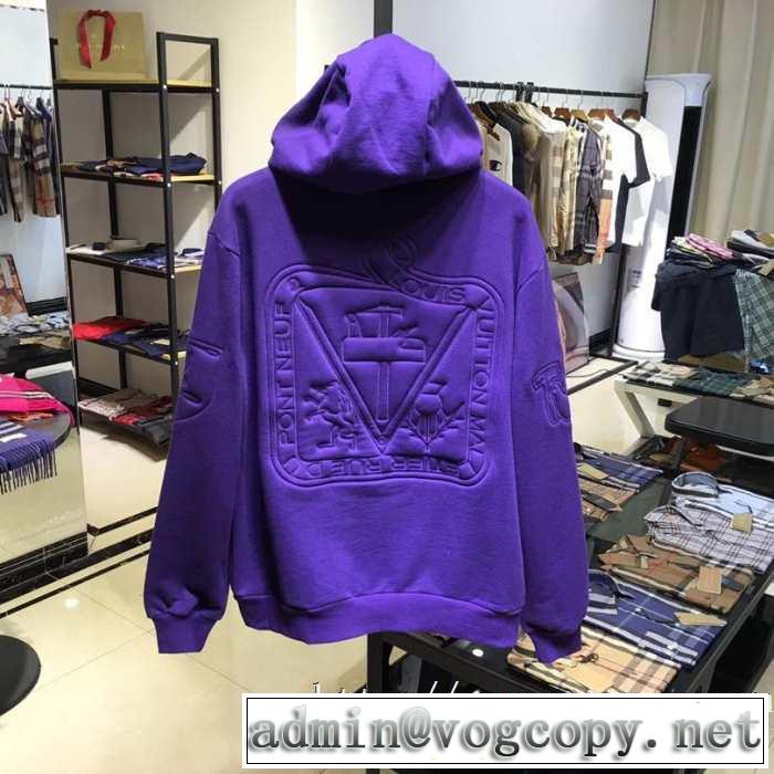 2色可選 パーカー ルイ ヴィトン LOUIS VUITTON  最速2019秋冬トレンドブランド 絶対おさえるべきカラーと最新