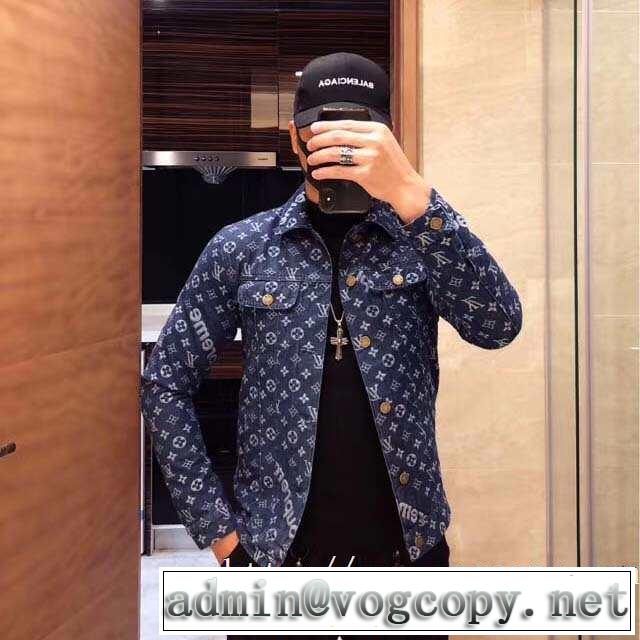 最速2019秋冬トレンドブランド ルイ ヴィトン LOUIS VUITTON デニムジャケット 2色可選 現在流行中のおすすめ人気