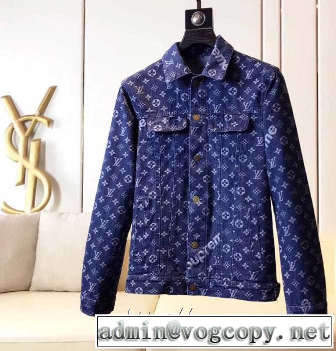 最速2019秋冬トレンドブランド ルイ ヴィトン LOUIS VUITTON デニムジャケット 2色可選 現在流行中のおすすめ人気