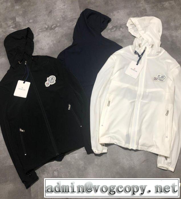 モンクレール2019春夏人気トレンドアイテム MONCLER 3色可選 軽量ジャケットリッチな印象に