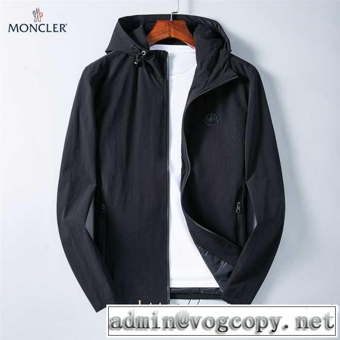 モンクレール MONCLER フード付きコート 2019?2020秋冬流行色紹介 大胆なチェックの人気トレンド