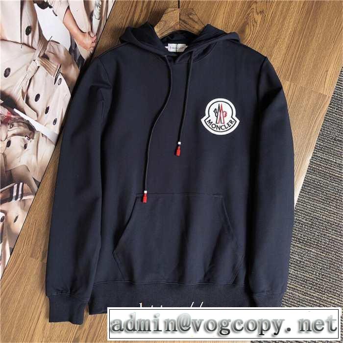パーカー 2色可選 2019秋冬人気色おすすめ 大人かわいい秋冬コーデを楽しみ モンクレール MONCLER