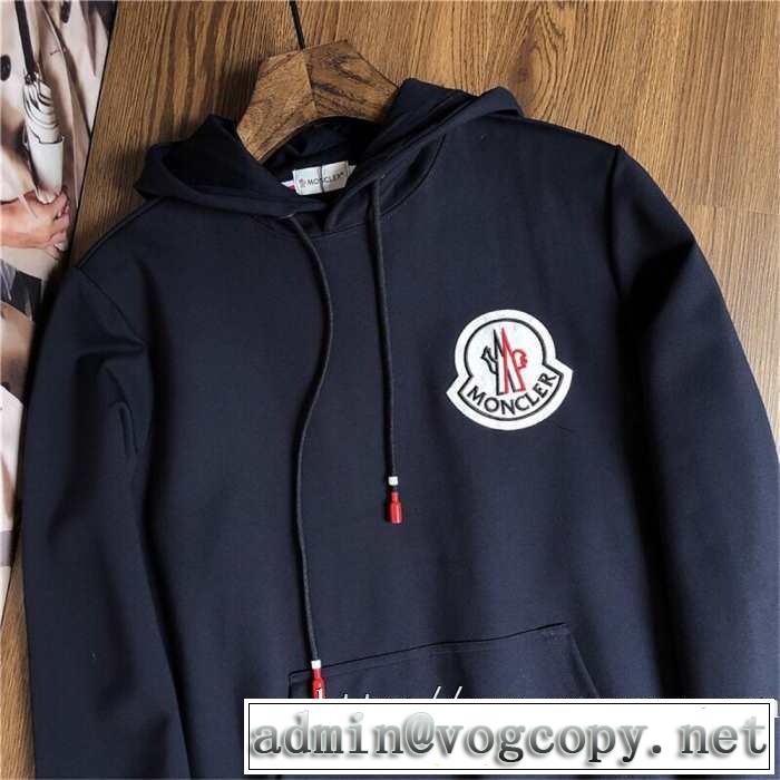 パーカー 2色可選 2019秋冬人気色おすすめ 大人かわいい秋冬コーデを楽しみ モンクレール MONCLER