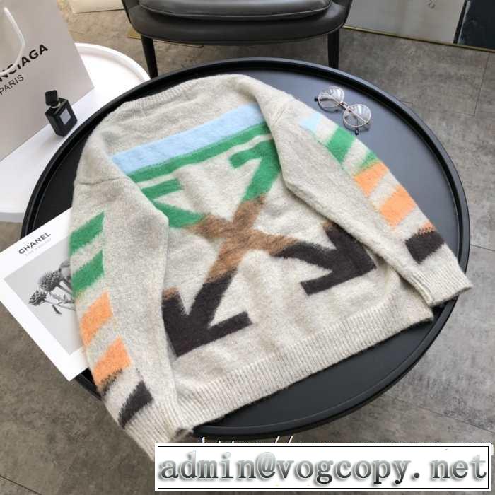 男女兼用オフホワイト DIAG MOHAIRセーター ニットウェア サイズ 使い勝手の良いOff whiteスウェット コーデ おすすめ 安い