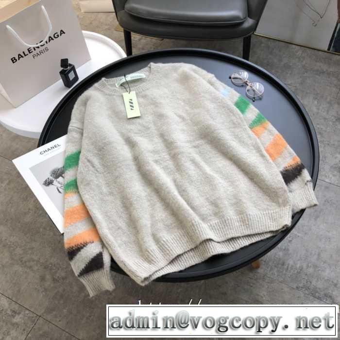 男女兼用オフホワイト DIAG MOHAIRセーター ニットウェア サイズ 使い勝手の良いOff whiteスウェット コーデ おすすめ 安い