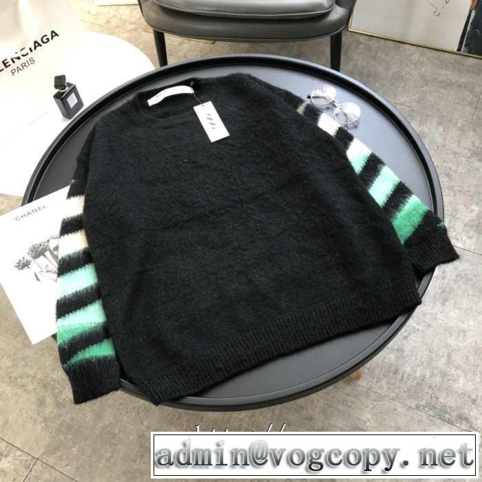 男女兼用オフホワイト DIAG MOHAIRセーター ニットウェア サイズ 使い勝手の良いOff whiteスウェット コーデ おすすめ 安い