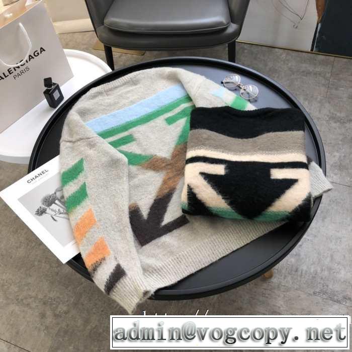 男女兼用オフホワイト DIAG MOHAIRセーター ニットウェア サイズ 使い勝手の良いOff whiteスウェット コーデ おすすめ 安い
