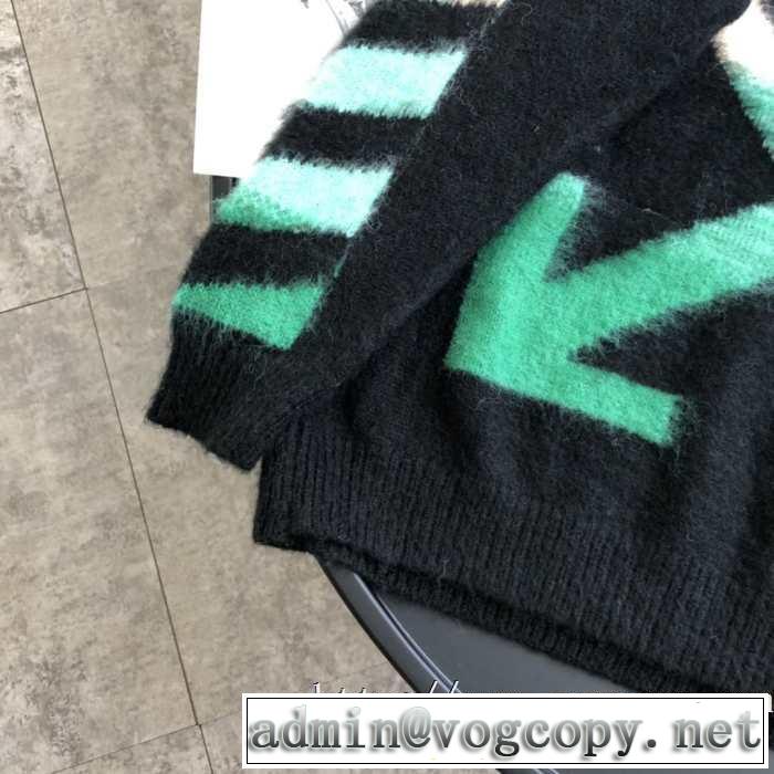 男女兼用オフホワイト DIAG MOHAIRセーター ニットウェア サイズ 使い勝手の良いOff whiteスウェット コーデ おすすめ 安い