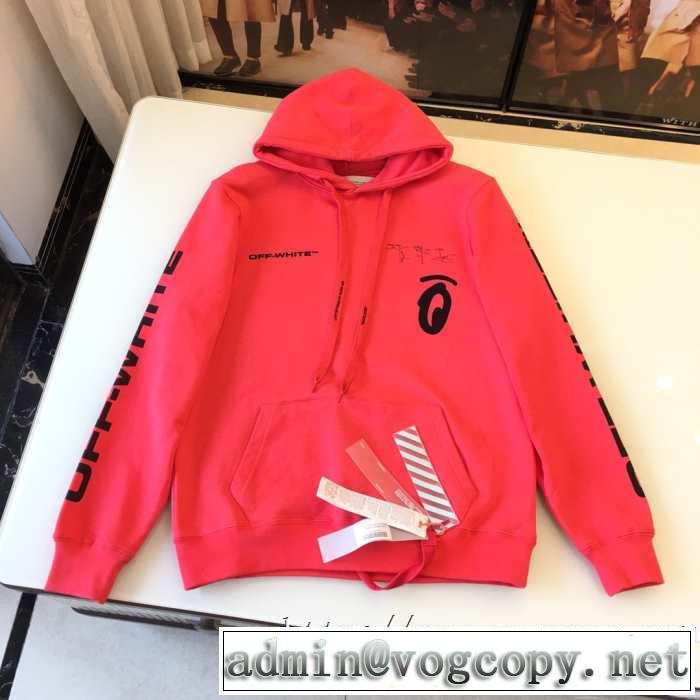 OFF WHITEスウェットシャツ 激安 おすすめ SPLITTED ARROWS OVER HOODIEオフホワイト コピー パーカー 秋冬にピッタリ新作