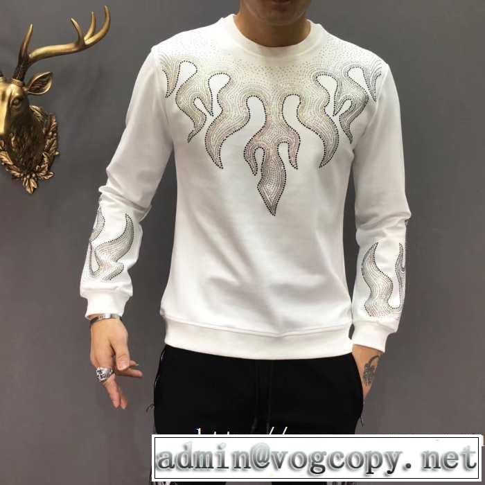 2色可選 【最新】2019年秋冬のトレンド速報 フィリッププレイン PHILIPP PLEIN  プルオーバーパーカー 今年注目な新品セール