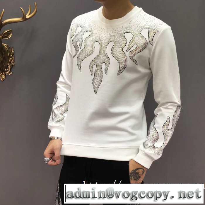 2色可選 【最新】2019年秋冬のトレンド速報 フィリッププレイン PHILIPP PLEIN  プルオーバーパーカー 今年注目な新品セール
